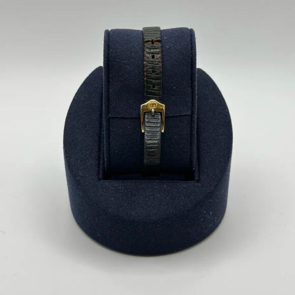 Vintage Genuine Swiss Gucci 2000L Sherry Slim Black Leather Ladies 23mm Watch - Picture 5 of 15